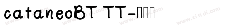 cataneoBT TT字体转换